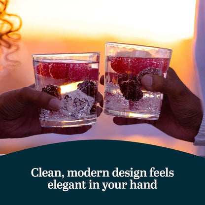 Preston Tumbler & Rocks Drinking Glasses Set of 16 | Clear All-Purpose Glassware Set with 8 Tall Tumblers (16 oz) & 8 Rocks Glasses (13 oz) | Wide-Rim Lead-Free Drinkware for Water, Juice, Cocktails & More